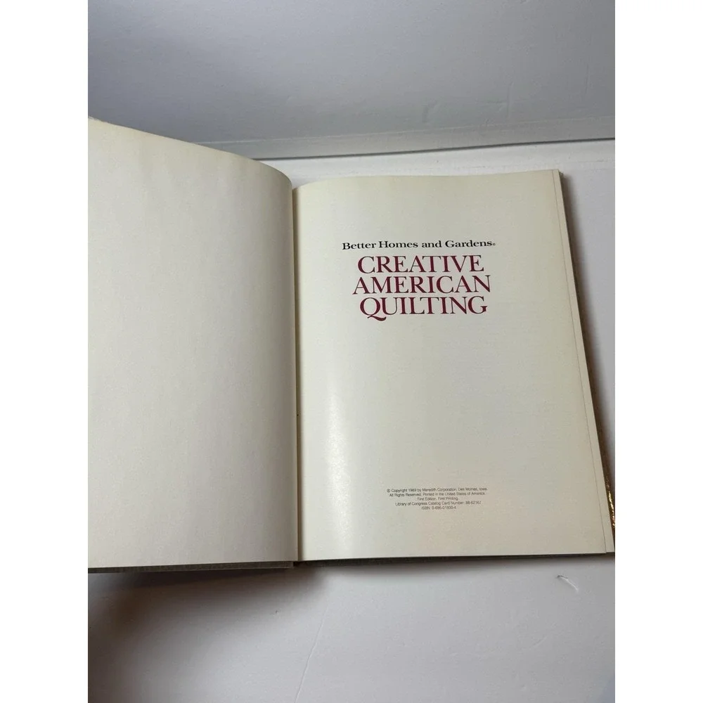 Better Homes and Gardens‎ Creative American Quilting Hardcover Book 1989 Vintage